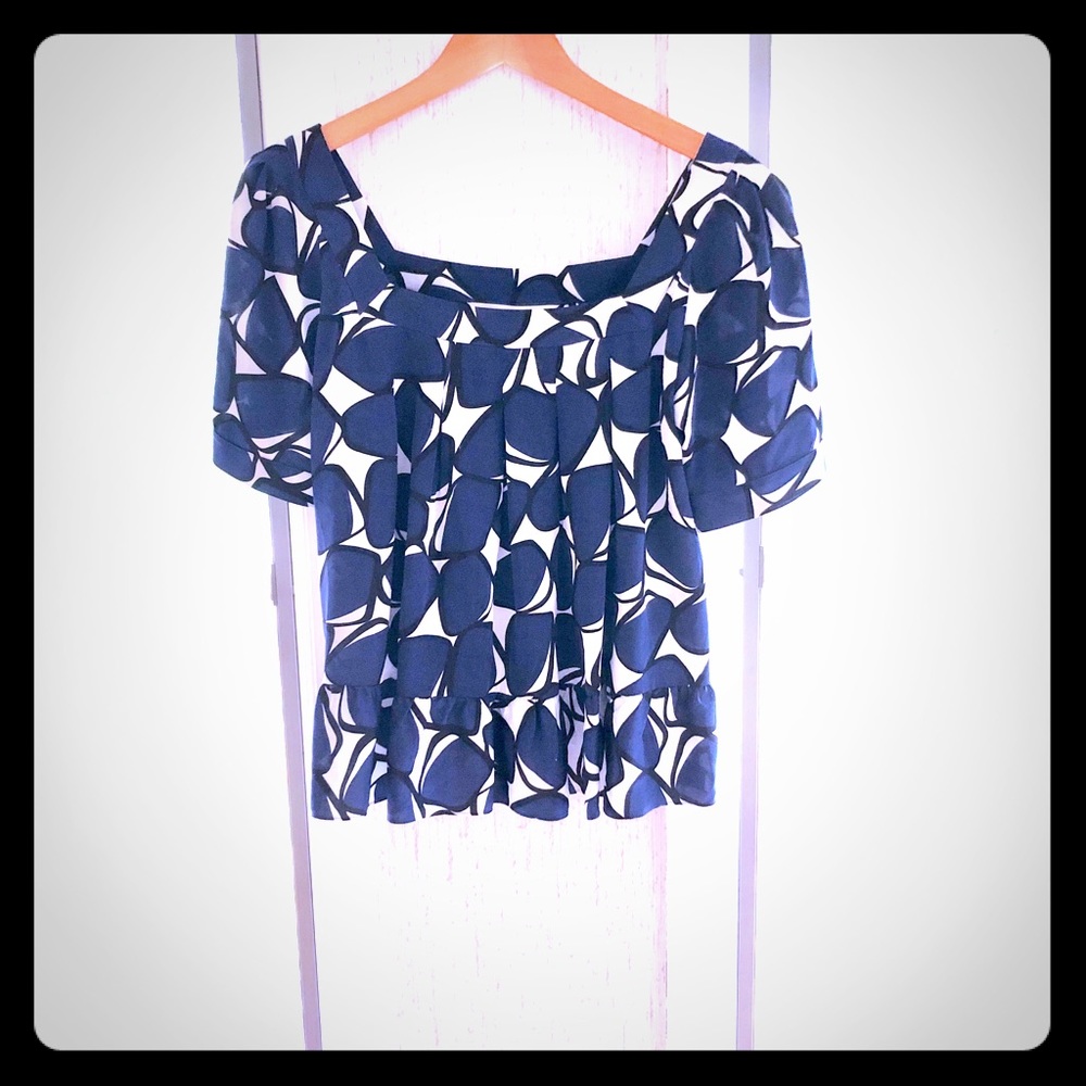 Dianne von Furstenberg Vintage Print Blouse